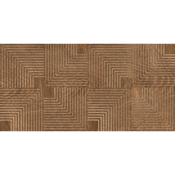 WOOD URA CUERO 30x60 πλακάκι τοίχου ματ καφέ όψη ξύλου